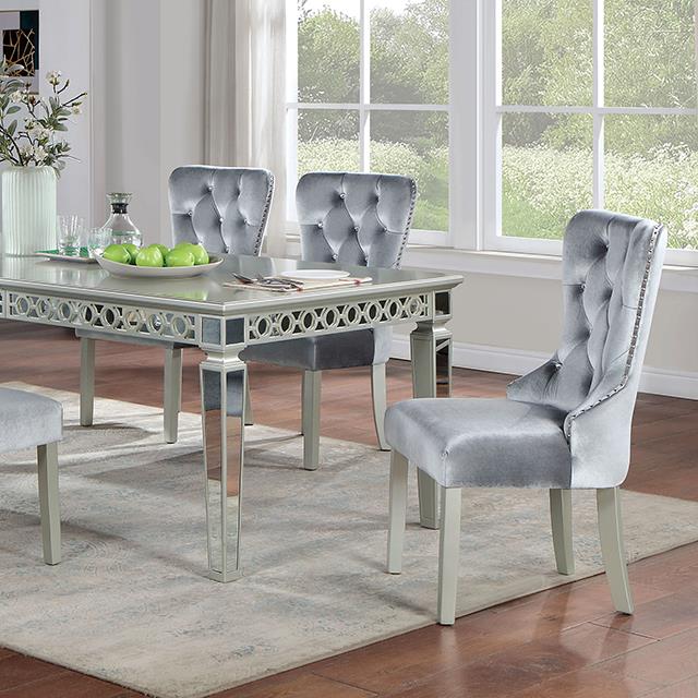 Furniture of America Adalia CM3241SV-T Dining Table IMAGE 1